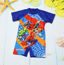 Đồ bơi liền quần cho bé trai hình Spiderman