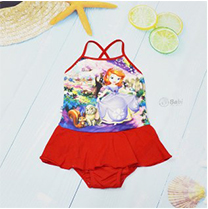 Bộ đồ bơi 2 dây liền váy cho bé gái